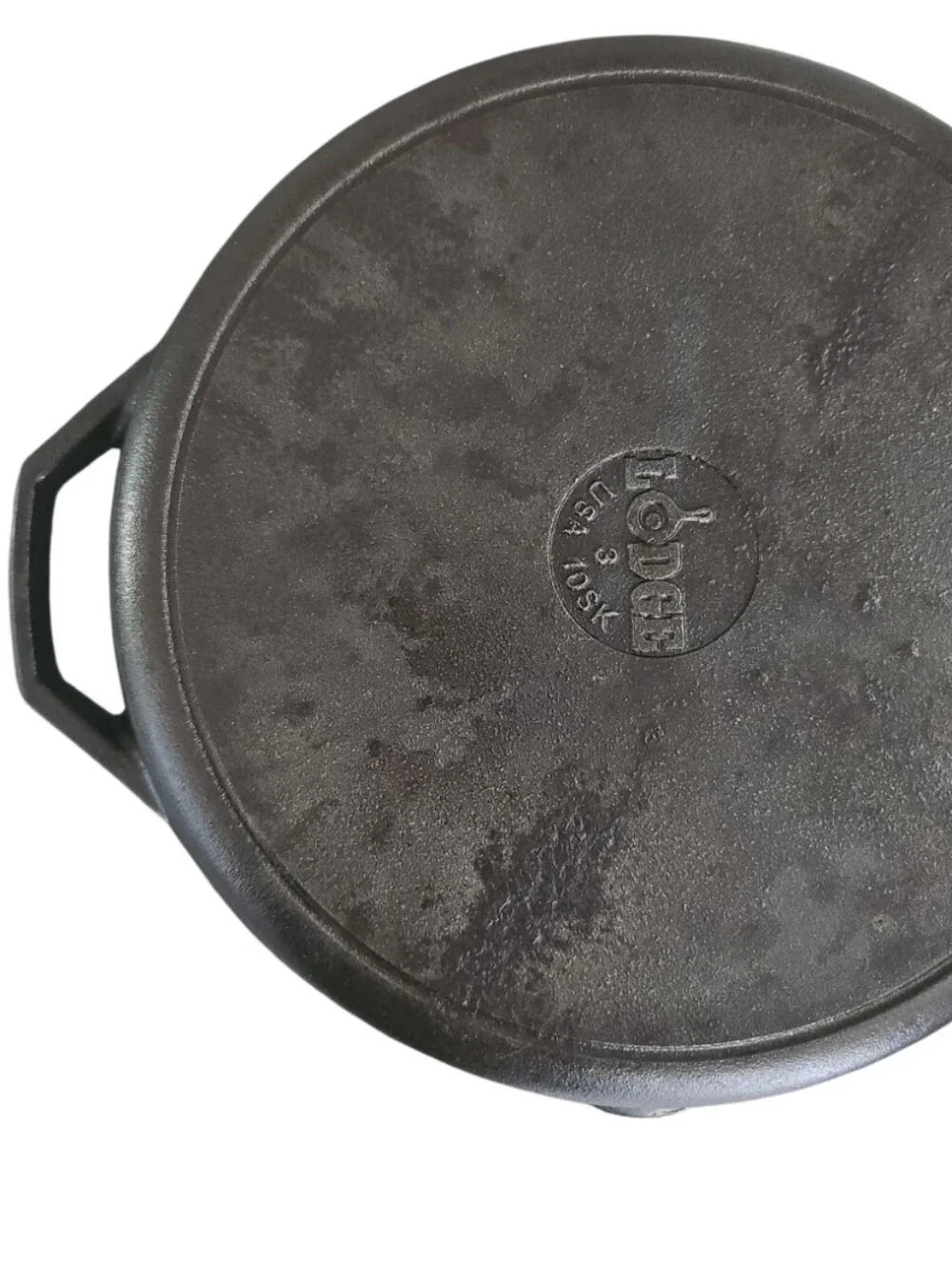 Lodge 12 Inch Cast Iron Skillet USA 10SK Pre Seasoned Fry Pan Camping Cooking